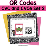QR Codes - CVC and CVCe Set #2 Literacy Center