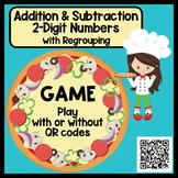 Add and Subtract 2-Digit Numbers Game with Regrouping - Ta