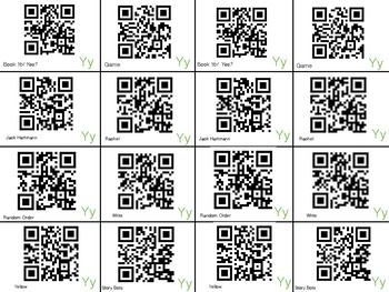 Preview of QR Codes Letter Y