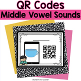QR Codes - Middle Vowel Sound Identification