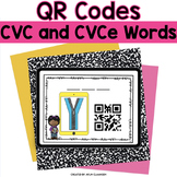 QR Codes CVC and CVCe Words | Phonics | Science of Reading