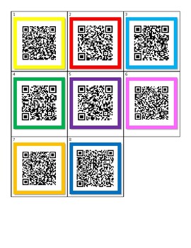 Preview of QR Codes for Easter Egg Hunt #8