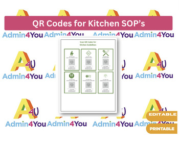 Preview of QR Codes for Kitchen Standard Operating Procedures