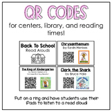 QR Codes for Listening Center, Library Independent Reading