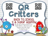 QR Critters: 2 & 3-Digit Addition {Back to School}