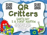 QR Critters: 2 & 3-Digit Addition {Earth Day}