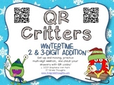 QR Critters: 2 & 3-Digit Addition {Wintertime}