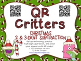 QR Critters: 2 & 3-Digit Subtraction {Christmas}
