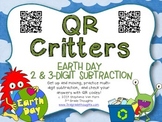 QR Critters: 2 & 3-Digit Subtraction {Earth Day}