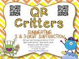 QR Critters: 2 & 3-Digit Subtraction {Summertime}