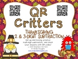 QR Critters: 2 & 3-Digit Subtraction {Thanksgiving}