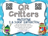 QR Critters: 2 & 3-Digit Subtraction {Wintertime}