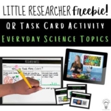 FREEBIE! QR Research Task Cards Activity for ELA and Scien