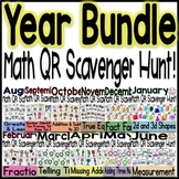 QR Math Scavenger Hunt | Full Year Bundle!