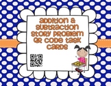 QR Task Card Center Activity for Story Word Problems