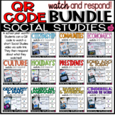 QR Watch and Respond Social Studies | Full Year Bundle