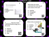 QR code Nonfiction Text Features Task Cards