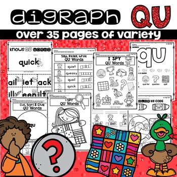 Preview of QU DIGRAPH WORKSHEETS