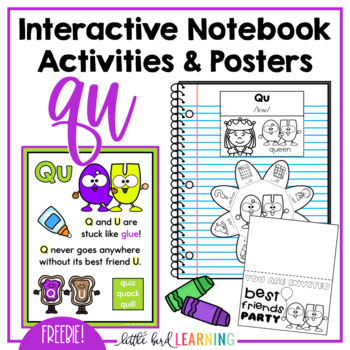 Preview of QU Interactive Notebook Activities and Posters **FREEBIE**