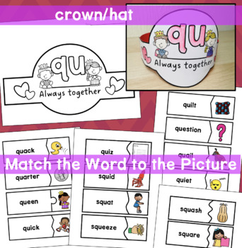 qu worksheets poster and activity by kiddie concepts and clips