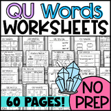 QU Worksheets: Digraphs QU Sound Picture & Word Sorts, Mat