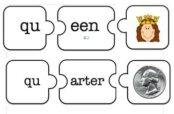 Preview of QU- digraph puzzles