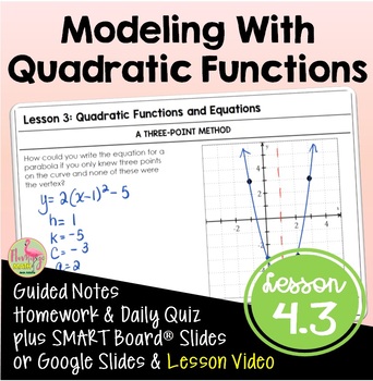modeling with quadratic functions algebra 2 homework