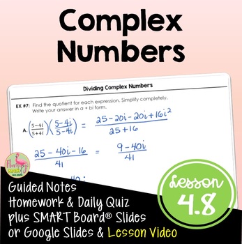 Preview of Complex Numbers (Algebra 2 - Unit 4)