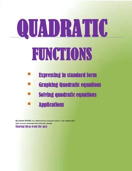 Preview of HOW TO SOLVE QUADRATIC EQUATIONS