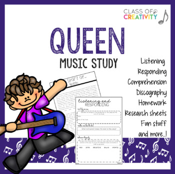 Preview of Queen Music Study Activities and Worksheets