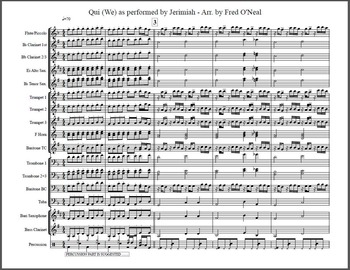 Preview of QUI by JERIMIAH Marching Band Arrangement