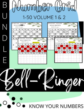 Preview of QUICK BELL-RINGER: KNOW YOUR NUMBERS 1-50 V.1 & V2 BUNDLE