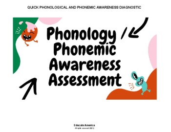 Preview of PHONOLOGICAL AND PHONEMIC PROFICIENCY ASSESSMENT SoR