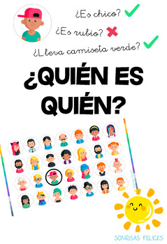 Adivina Quien Worksheets Teaching Resources Teachers Pay Teachers