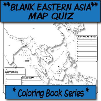 Quiz Eastern Asia Political Map Coloring Book Series By The