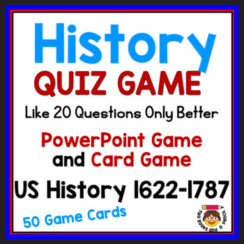 Preview of QUIZ GAME: US Colonial History - Card and PowerPoint Versions