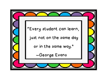 EVERY STUDENT CAN LEARN QUOTE BY GEORGE EVANS