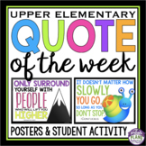 Quote of the Week Posters and Activity - Bulletin Board Di