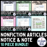 Notice & Note Nonfiction Article Bundle | Google Classroom