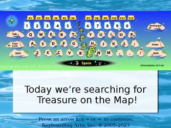 Preview of QWERTY Island Keys - Level 2 - Mapping skills!