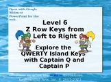 QWERTY Island Keys Lesson 6 - Explore the Southern row - n