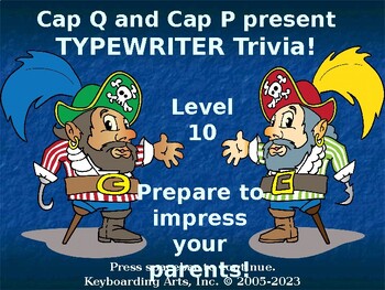 Preview of QWERTY Island Keys - Level 10 - Typewriter Trivia