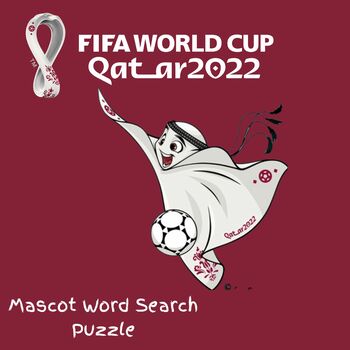 Preview of Qatar 2022 FIFA World Cup Word Search Puzzle - Meet the Mascot La’eeb