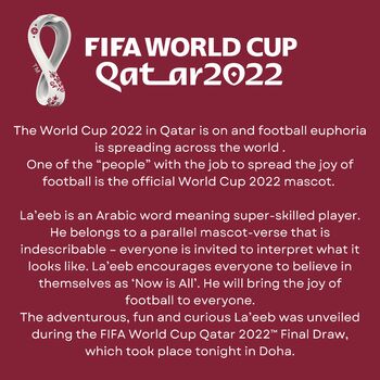 La'eeb unveiled as official mascot for FIFA World Cup Qatar 2022