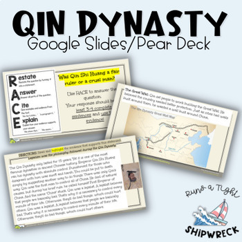 Preview of Qin Dynasty of Ancient China Interactive Google Slides Pear Deck