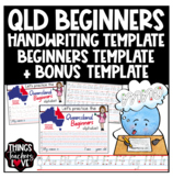 Qld Beginners Handwriting Templates, Advanced Level Format