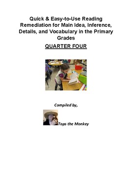 Preview of Qtr 4:(DIGITAL) FAST Reading Remediation for Main Idea, etc., for Primary Grades