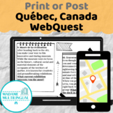 Québec, Canada WebQuest | French Francophonie WebQuest