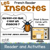 Les insectes French Insects Reader & Activities Printable 