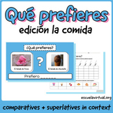 Qué prefieres - La comida edition - Spanish Comparatives &